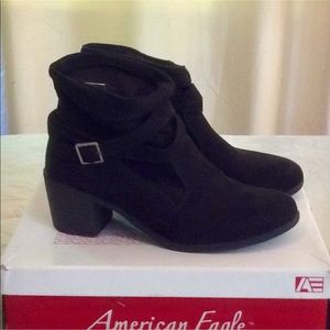 Black Ankle Boots with Buckle detail